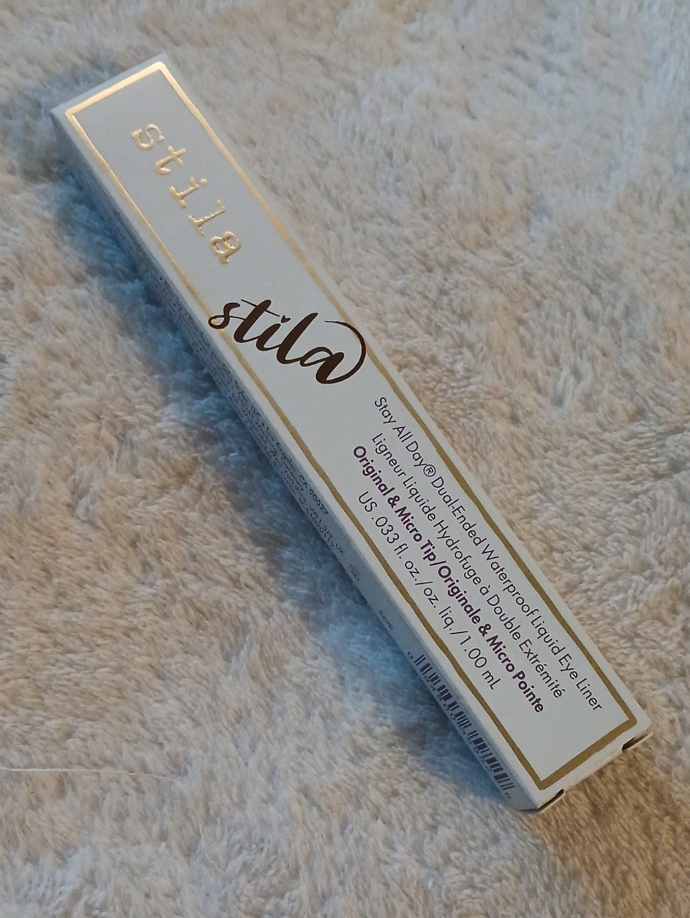Stila Dual-Ended Waterproof Liquid Eyeliner in Dark Brown [Original & Micro Tip]